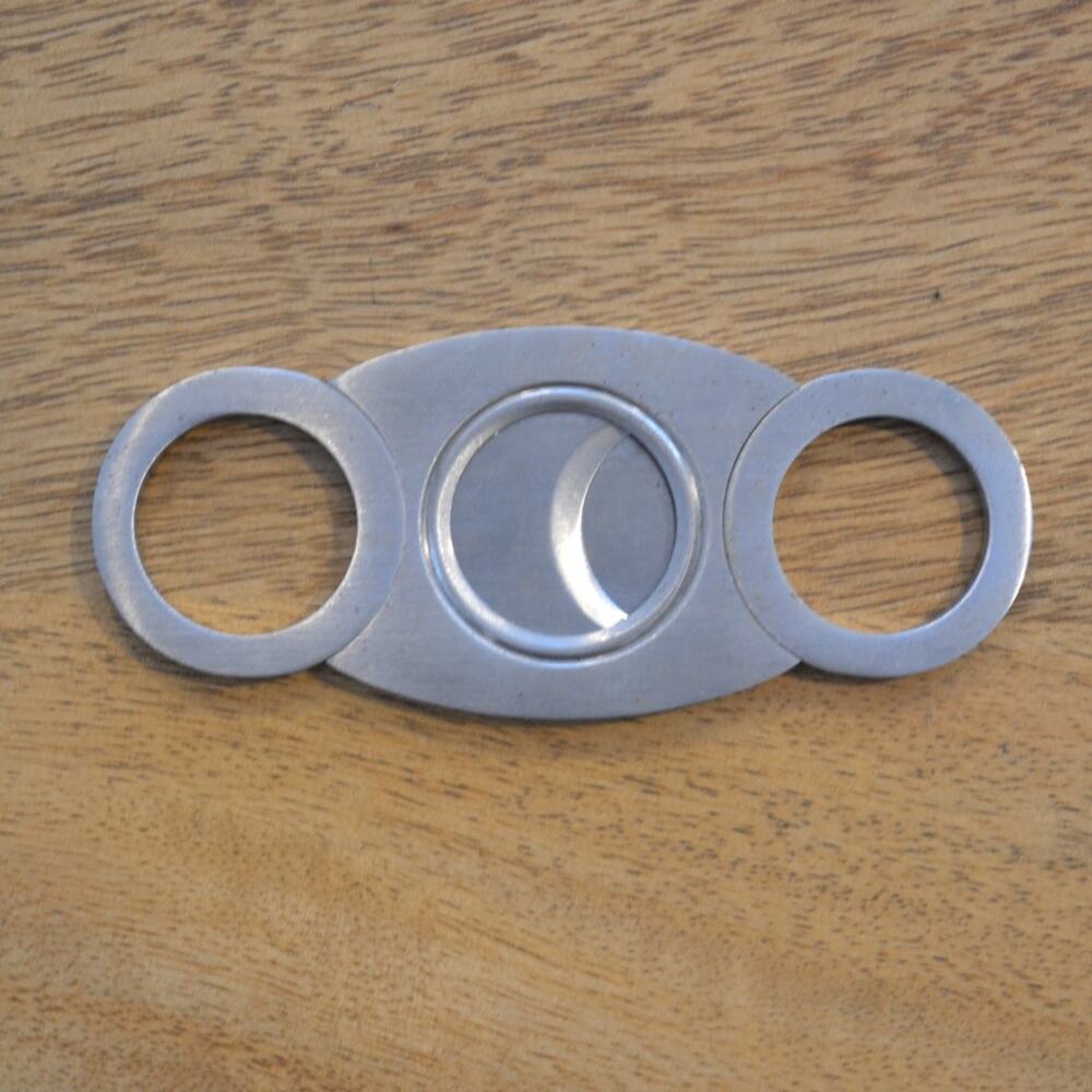 Unbranded Double Guillotine Stainless Steel Cigar Cutter